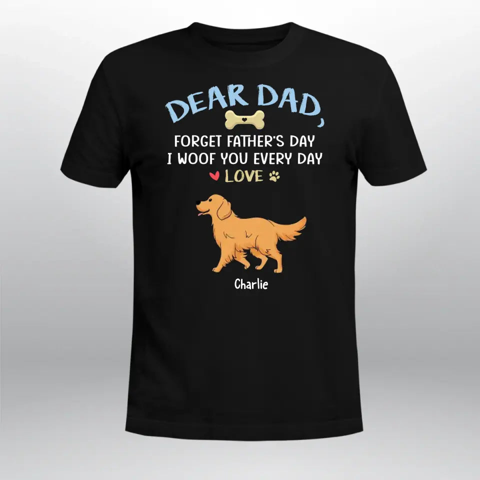 Personalized We Woof You, Dad T-Shirt