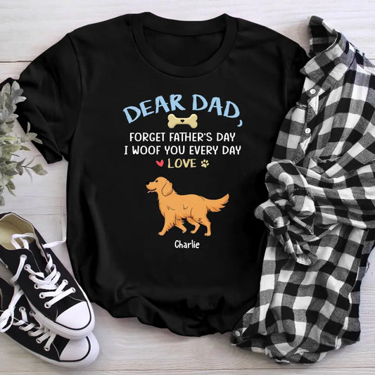 Personalized We Woof You, Dad T-Shirt