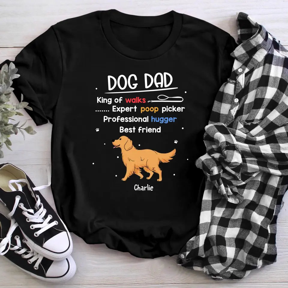 Personalized Dog Dad Is T-Shirt