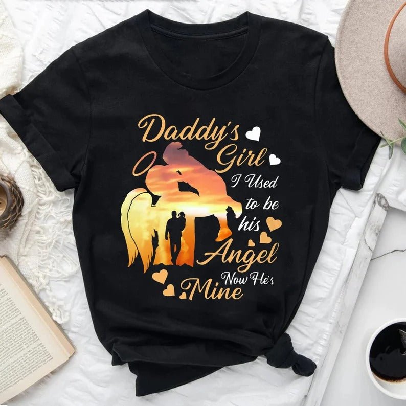 Daddy's Girl I Used To Be His Angel XR1402015CL T-Shirt - Cuztom Gift