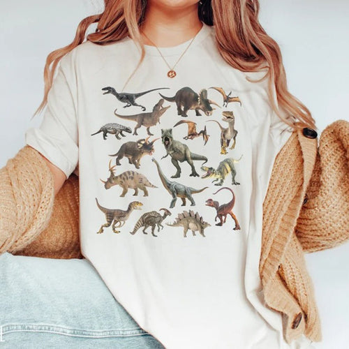 Dinosaurs Species XR1402021CL T-Shirt - Cuztom Gift