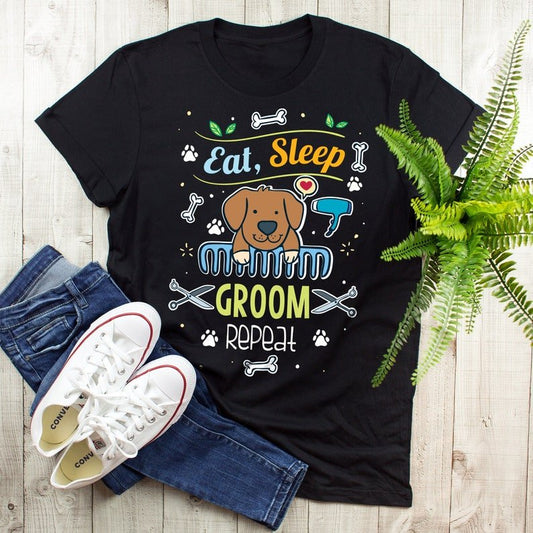 Dog Groomer WG0403109CL T-Shirt - Cuztom Gift